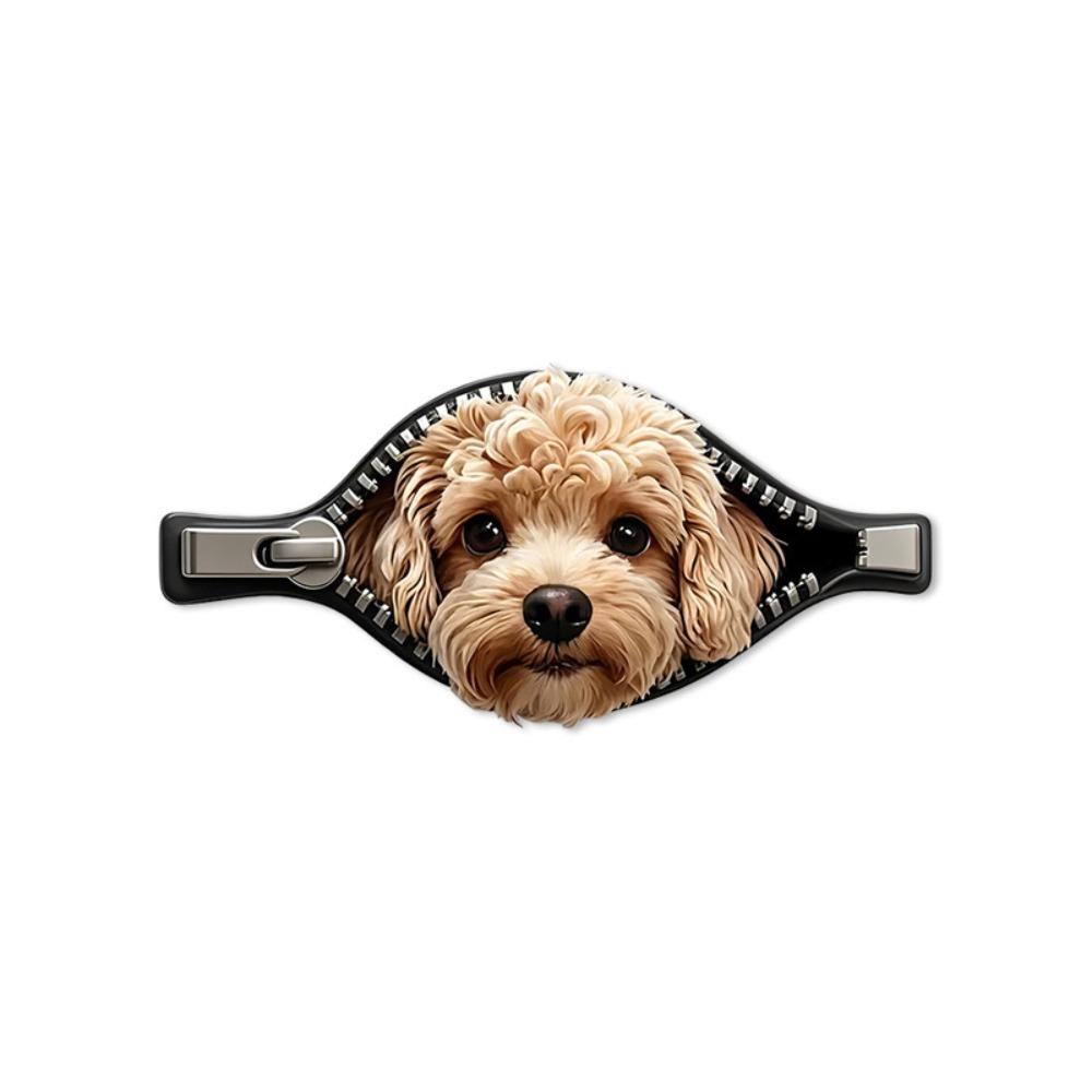 Adesivo Impermeabile per Auto da Cane Design Cerniera Decorazione Auto per Animali Adesivo per Auto da Cane Copri Graffi