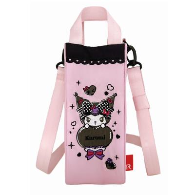Tote Bag for Sanrio Bottle Simple Cooler Thermo Keeper 8488 [Rootote] Women, Holder, Tote, Cross-body, IP. Bottle. MM&KU-A (02 Kuromi)
