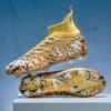 High-top Broken Nails Football Shoes Boys and Girls Adult Breathable Non-slip Training Shoes Long Nails Competition Sports Shoes