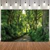 Forest Path Sunshine Photo Backdrop Natural Landscape Camping Adventure Portrait Shooting Home Decor Photography Background Prop16