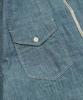 FRIZMWORKS Kuroki Chambray Half Zip Shirt _ Washed Blue