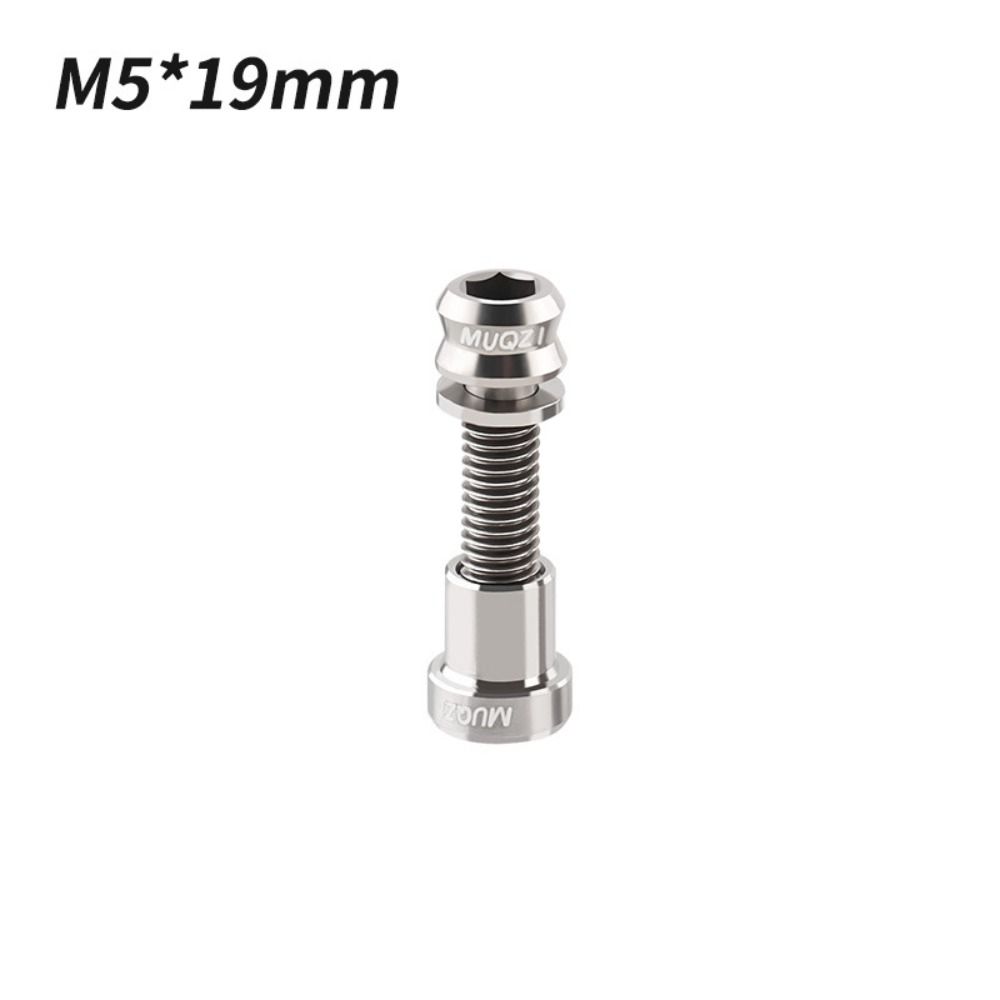Titanium Bolt M5x17mm M5x19mm Bicycle Nut Titanium Alloy Stem Bolts MTB Road BMX Folding Bike Screw Accessories