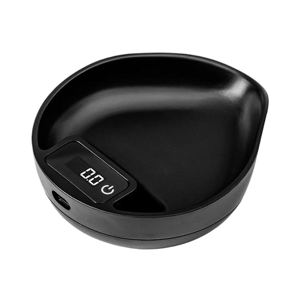 Electronic Scale Bean Tray Espresso LED Weighing 0.1 Gram ABS Electronic Coffee Scale High Accuracy Measuring Black Beige