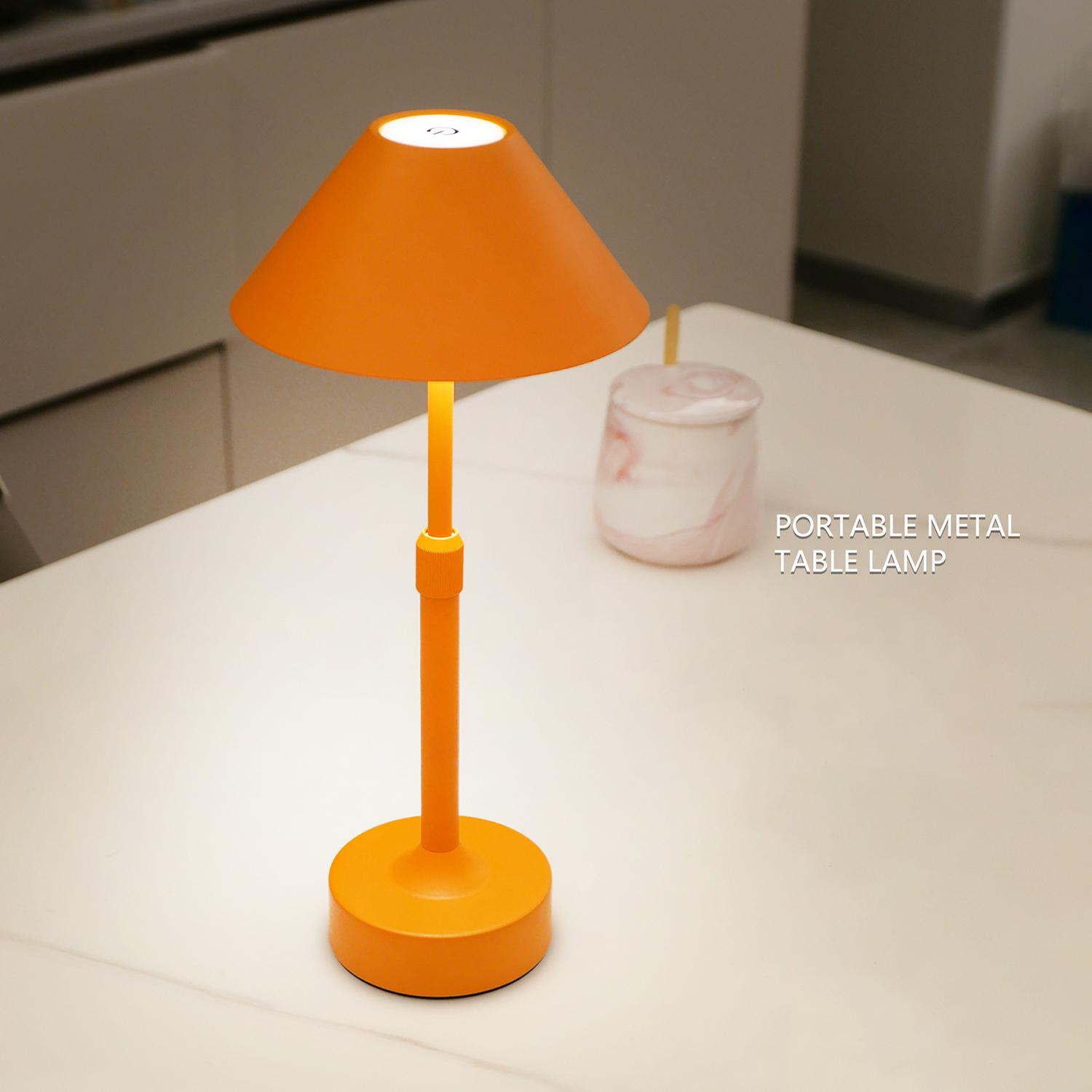

Iron Art Umbrella Shaped Extendable Table Lamp Bedroom Night Light Touch Dimming Mood Light Gold