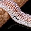 1String, Natural Freshwater Pearls, 6-7 Mm Round Pearl Beads for  Jewelry Making DIY Necklace Supplies, Birthday Party Gifts for Women, 36cm