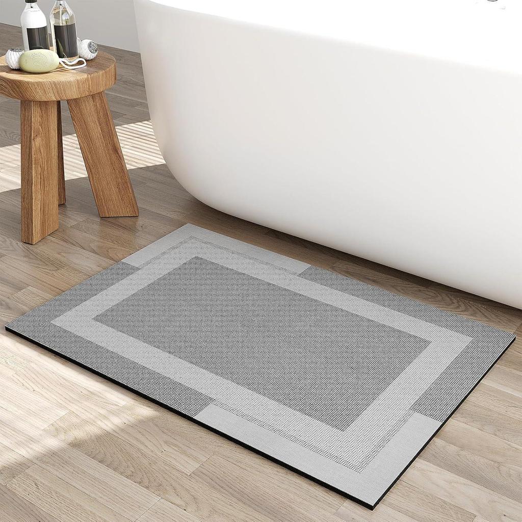 Nordic Style Diatom Mud Non-Slip, Stain-Resistant, Easy-to-Clean Bathroom Foot Mat