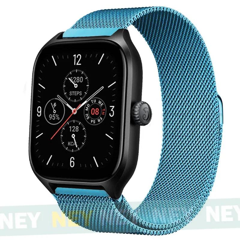 Milanese Loop For Amazfit GTS/GTR-4-3-2-2e-Mini-Pro/stratos 3 Metal Bracelet 20mm 22mm Watch Band for Amazfit bip-U-S-lite Strap