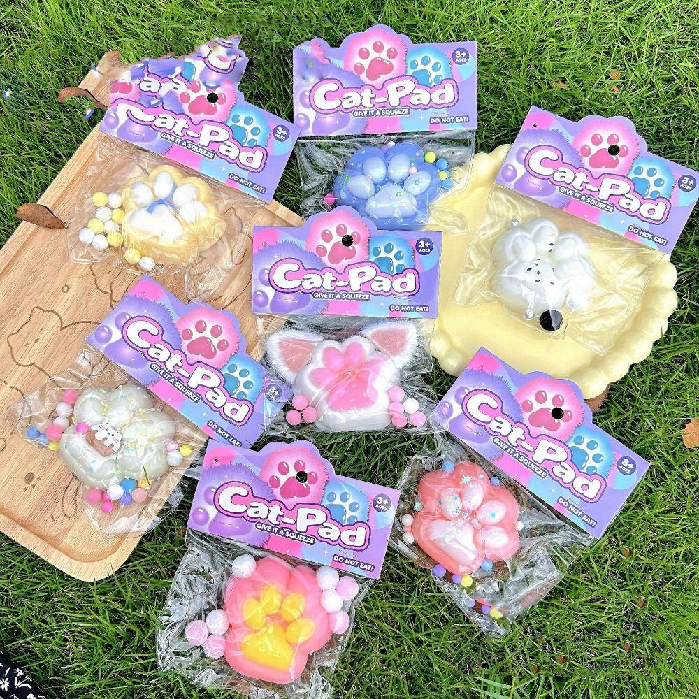 

Transparent Squeeze Cat Paw TPR Cat Claw Pinch Toy Cat Paw Slow Rebound Toy Unique Gift style 7
