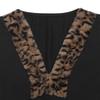Women's Fashion Casual Leopard Print Spring Autumn Long Sleeve V-Neck Bodysuits