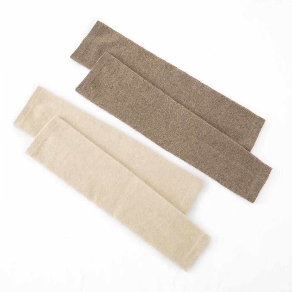 Women's 100% Pure Cashmere Long Knit Fingerless Gloves