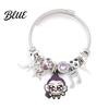 Bracelet Demon Hunters-Inspired Zinc Alloy Enamel Cat Charms Snake Expression