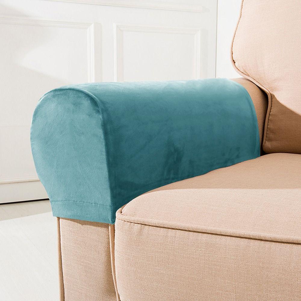 Housse de canapé élastique 2 pièces, protection extensible pour accoudoirs de canapé, cadeaux