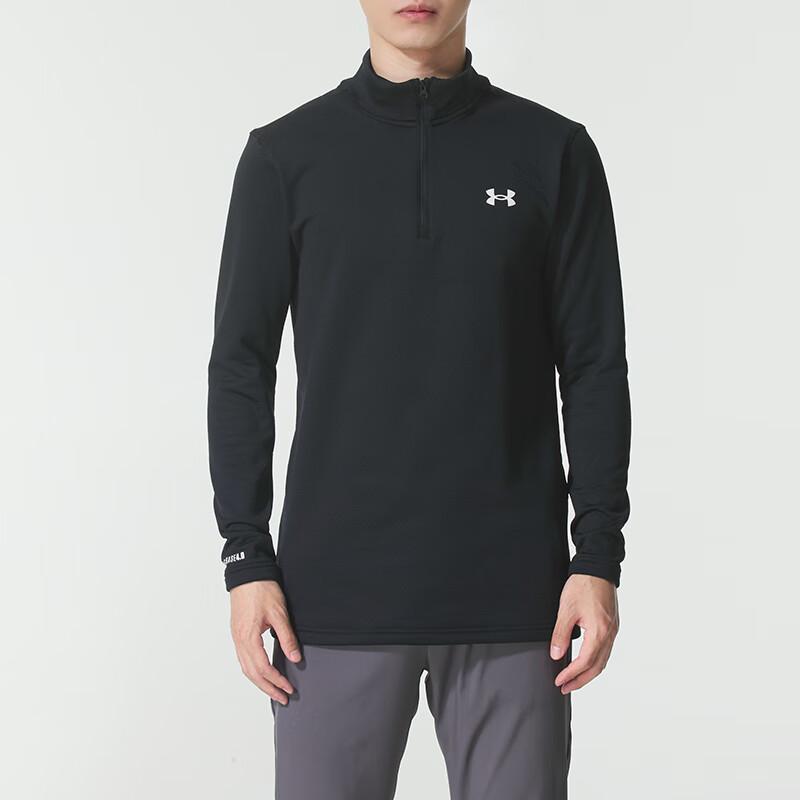 Under Armour Half-Zip Sports Fashion Breathable Casual Long Sleeve T-Shirt Men Tops 6005299-001