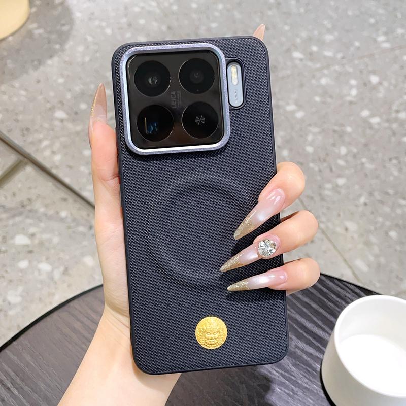 Für Xiaomi 15 15 Pro 15S Pro 14 14 Pro Einfarbige galvanisierte magnetische fingerabdruckresistente Handyhülle