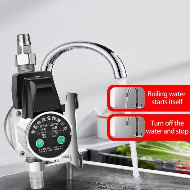 Water Heater Faucet Booster 24V Permanent Magnet Frequency Conversion Booster Pump Gas Water Heater Booster Pump