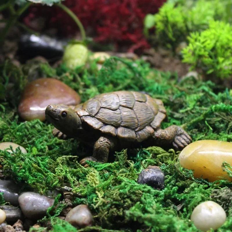 

Resin Simulation Small Turtle Craft Micro Landscape Gardening Balcony Flower Pot Decoration Succulent Jewelry Home Decoration A