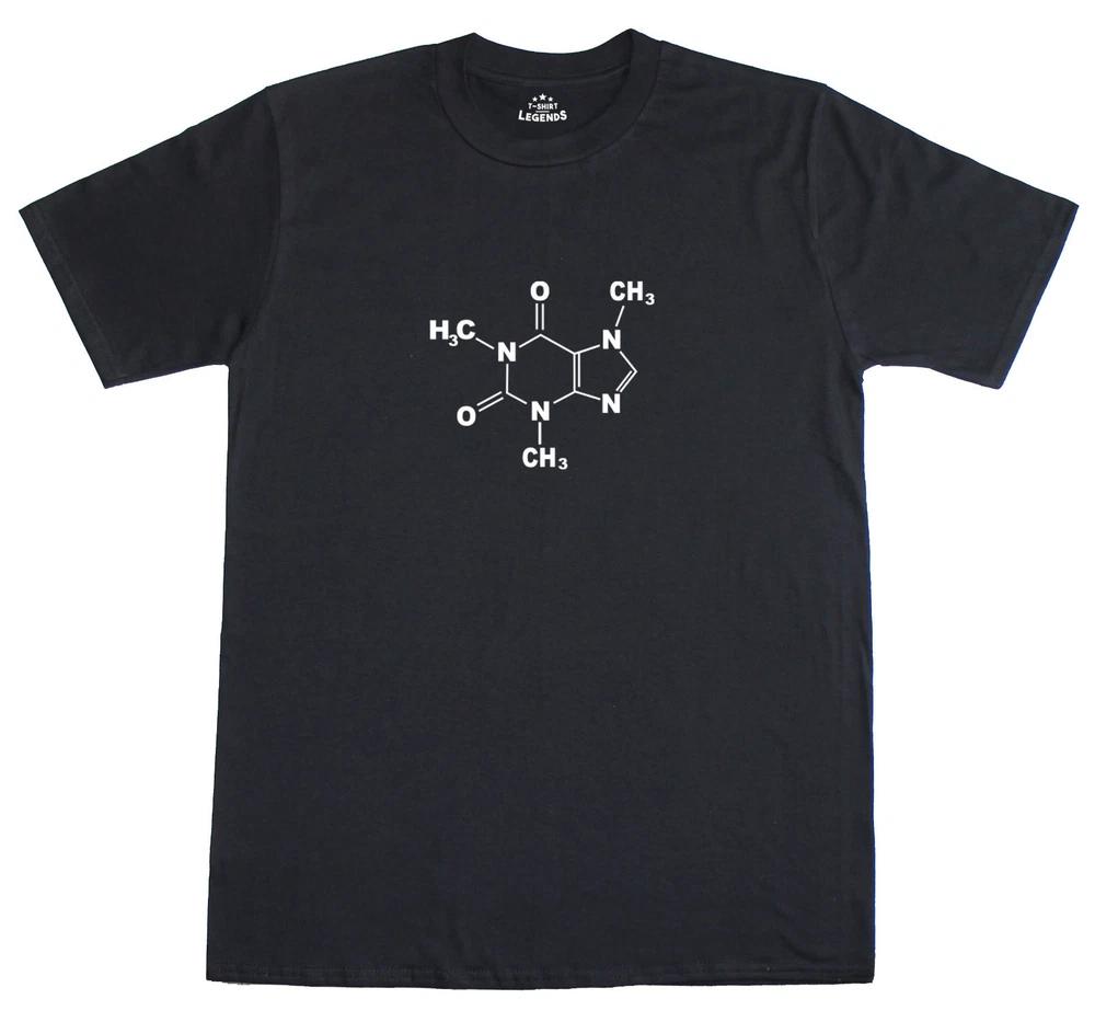 Science T Shirt Unisexs Funny Caffeine Molecule Gamer Geek Funny Fit Cotton Tee S