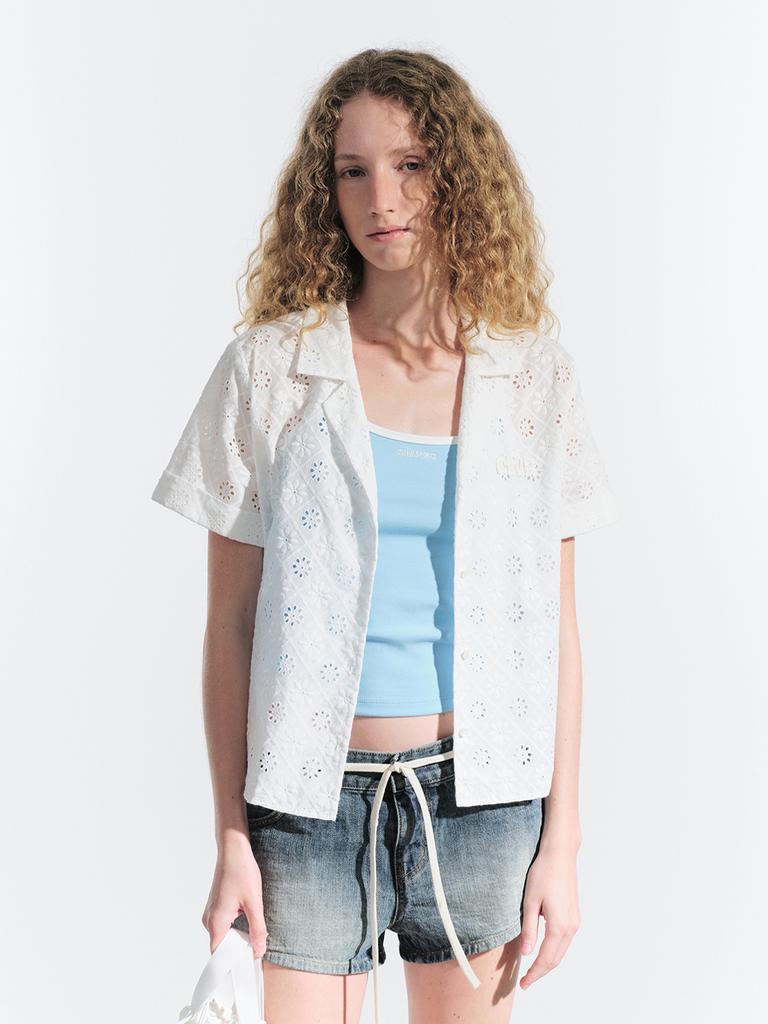 GROVE Adele Lace Shirt (White)