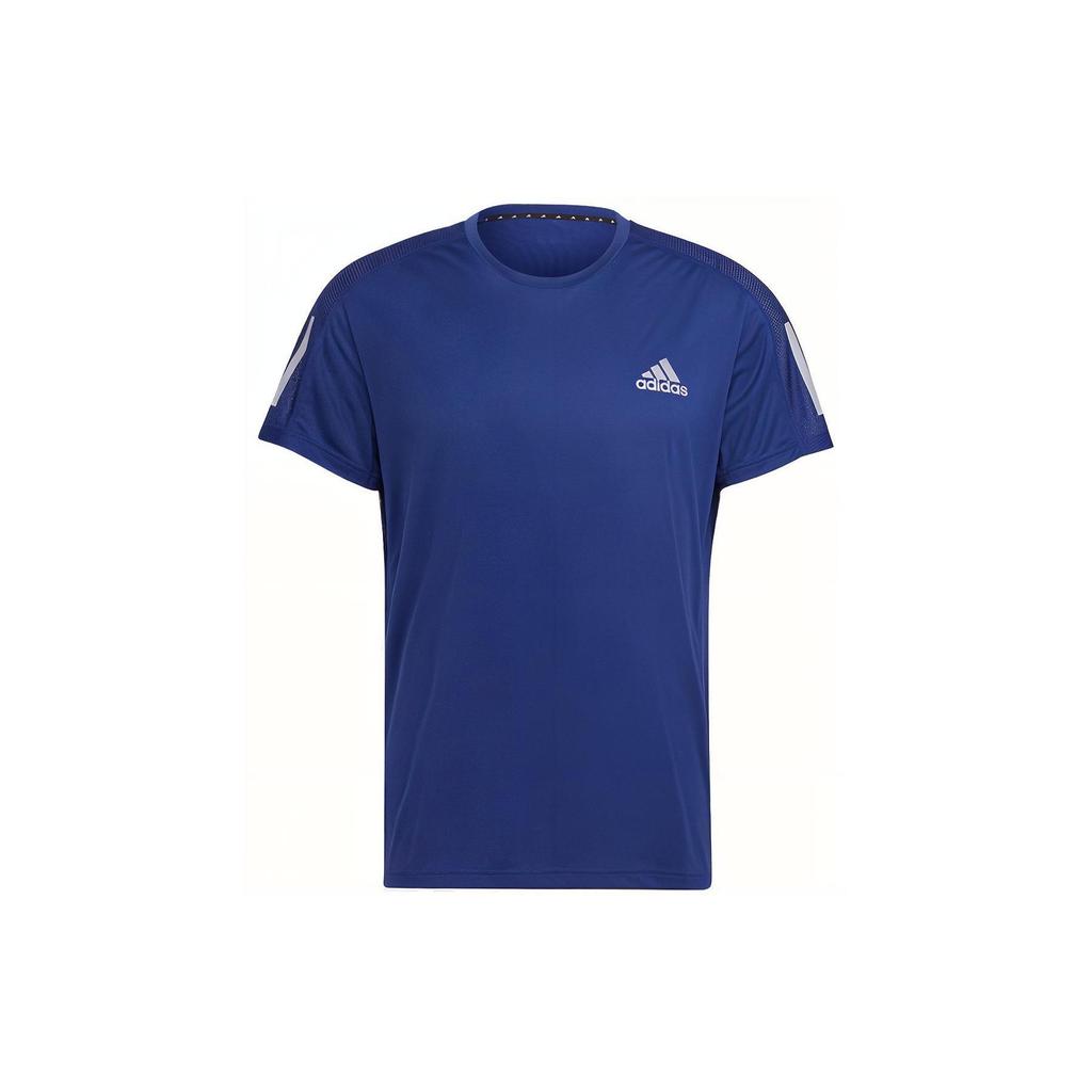 Adidas Casual Fitness Training Round Neck Sports Short Sleeve T-Shirt Men Tops Blue H34494