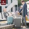 Crown 20-inch Front-Opening Carry-on Suitcase