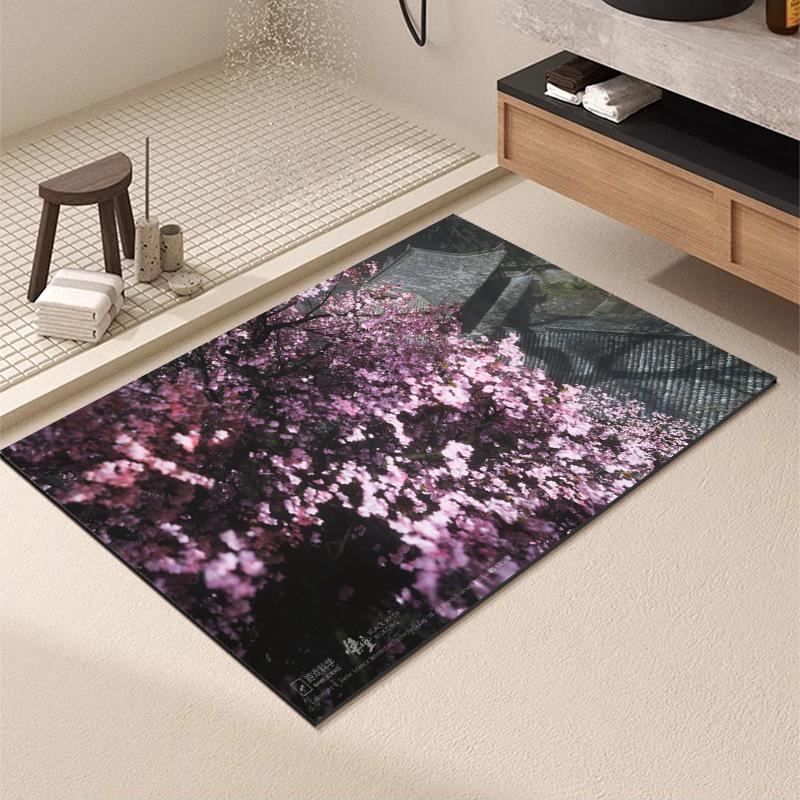Washable Wear-resistant Diatom Mud Floor Mats Bathroom Anti-slip Mats