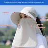 Wide Brims Sun Hat Sun Protective Face Covers Hat for Women Fishing Cycling