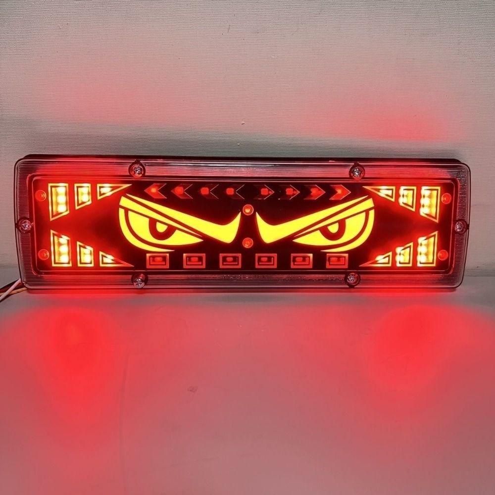 Creative 12-24v Devil's Eye Truck Light Universal Multi-Mode Truck Taillight Safety Warning Lamps Car Decor