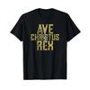 Ave Christ Rex Crown One Sword King Jesus T Shirt Vintage Washed Soft Versatile Designer Clothe