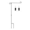 Weather Proof Garden Flag Pole Holder Stable Detachable Garden Banner Pole Stands Black Garden Flags Stand Garden