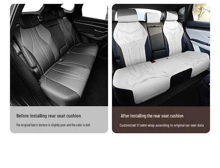 BYD Song PLUS Semi-Enclosed Suede Car Seat Cushion - Universal Saddle Pad for All Seasons