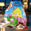 Peppa Pig Print Blanket - Soft & Comfortable, for Bedroom, Travel, Sofa, Home Decoration - Birthday Christmas Gift for Friend