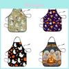 Delantal Impermeable de Calabaza Fantasma de Halloween Para Hombres Mujeres y Adolescentes Con Material de Poliéster