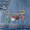 Fashion Christmas Brooch Pin For Women Men Santa Claus Snowflake Christmas Tree Bell Enamel Brooch New Year Xmas Decoration Gift