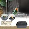 Water Circulation System Electric Bird Bath Tub Bird Shower Fountain  for Small Birds