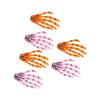 6Pcs Pink Orange Halloween Skeleton Hands Bone Hair Clips Decorative Hand Bone Hair Clip Set