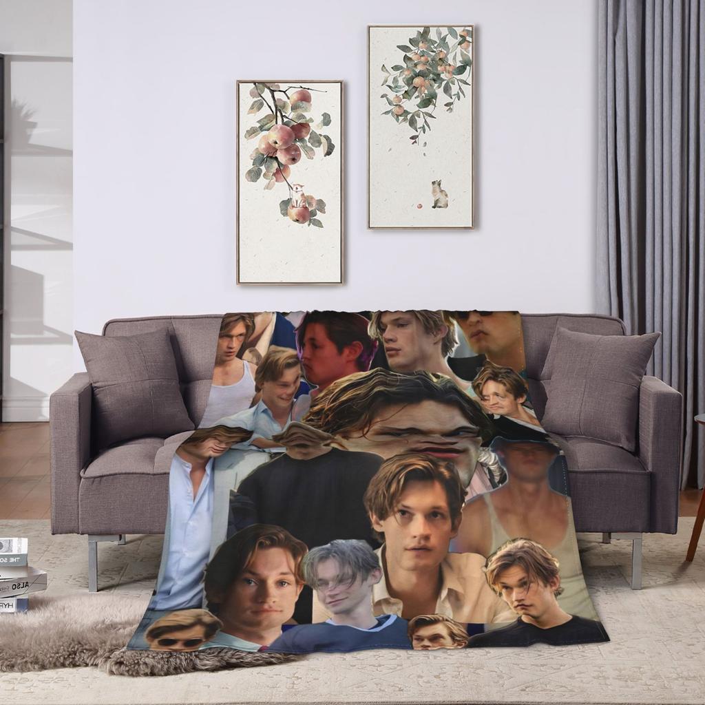 James Beaufort Super Soft Blanket  Picnic Plush Throw Blanket Aesthetic Home Decor Flannel Bedspread Sofa Bed Cover