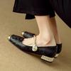 Shoes for Woman 2024 Flats Formal Women's Summer Footwear Low Heel Elegant Moccasins Flat Pointed Toe Non Slip On Promotion E 39