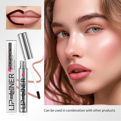 4 Kleuren Peel Off Lipliner Waterdicht Langhoudend Lipliner Potlood Hydraterende Lippen Glans Tattoo Lipgloss Lippenstiften Cosmetica