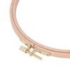 Beech Wood Cross Stitch Hoop Gold Plated Brass Screw DIY Embroidery Hoop  For Punch Needle Craft