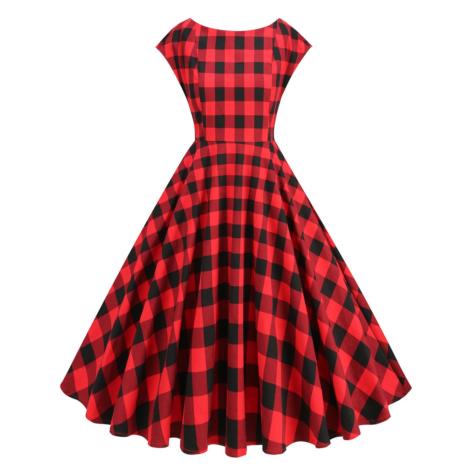 

Модное женское повседневное платье с v-образным вырезом и длинным рукавом с высокой талией и принтом M красный