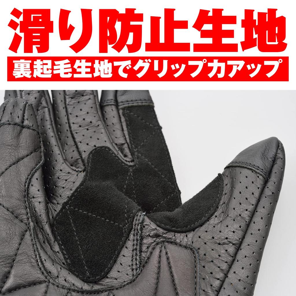 Daytona Motorcycle Leather Smartphone Cowhide Standard Size 18900 Yen Gloves, Summer, Mesh, (Cowhide), Compatible, Leather, Perforated, Gloves,