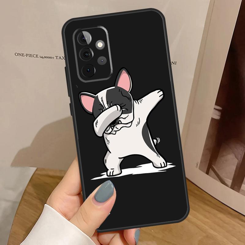 French Bulldog Case For Samsung Galaxy A34 A54 A14 A15 A35 A55 A52 A32 A12 A51 A71 A13 A23 A33 A53 Cover