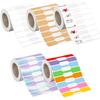 500pcs High-Quality Jewelry Tags Self-Adhesive Dumbbell Price Labels for Boutique Jewelry Store Pricing Organization