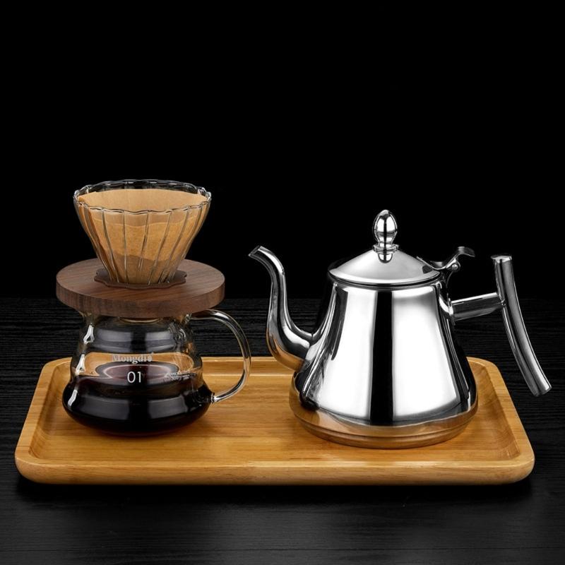 Water Kettle Stainless Steel Material Gooseneck Tea Pot for Pour Over and Tea