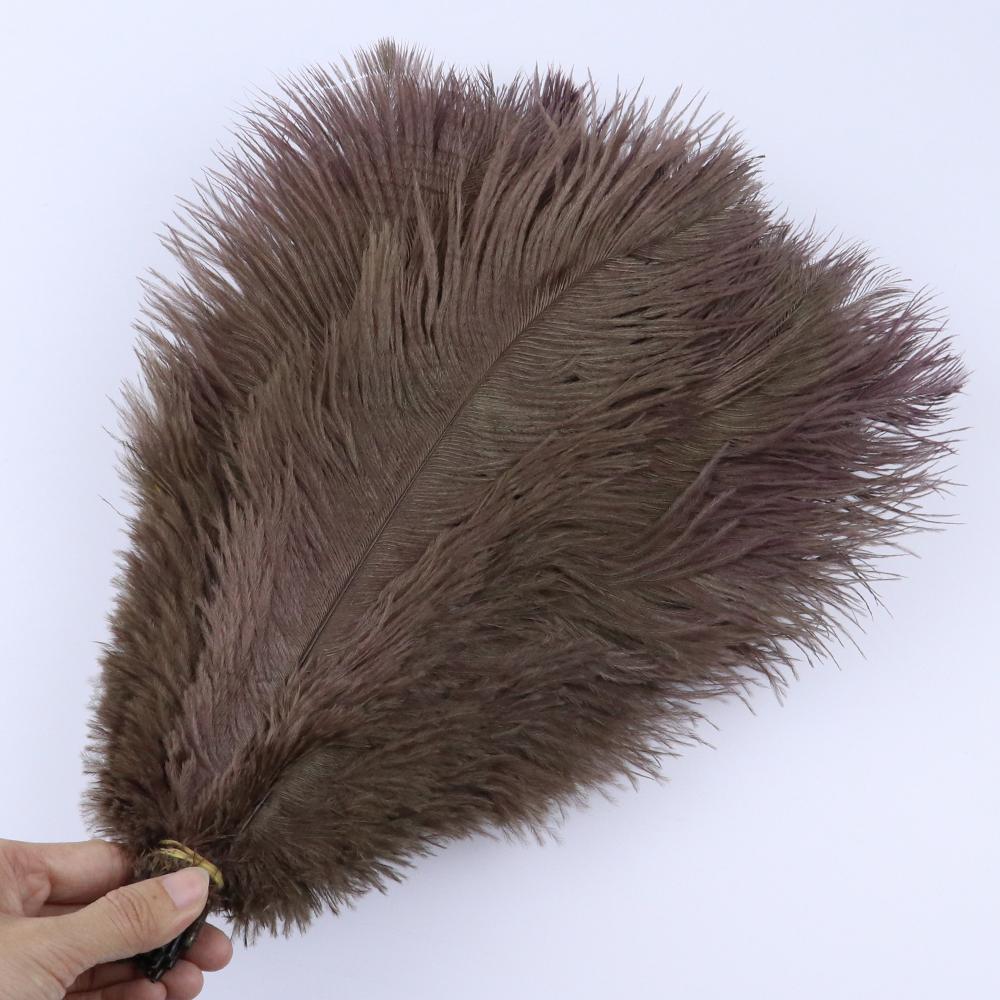 10Pcs Green Ostrich Feathers for Crafts 15-35cm Handicraft Accessories DIY Plume Starry Wedding Mask Handmade Centerpieces Decor