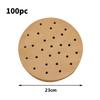 100Pcs Disposable Air Fryer Paper Steamer Liners Perforated Parchment Baking Papers Non-Stick Steaming Mat Oil-absorbing Paper