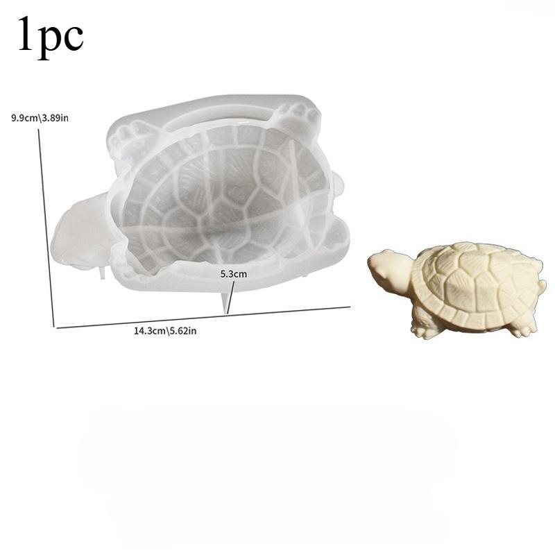 1pc 3D Sea Turtle Mold Candle Making Silicone Mould for DIY Craft Projects Office Home Decoration and Gift Idea for Beach Lovers