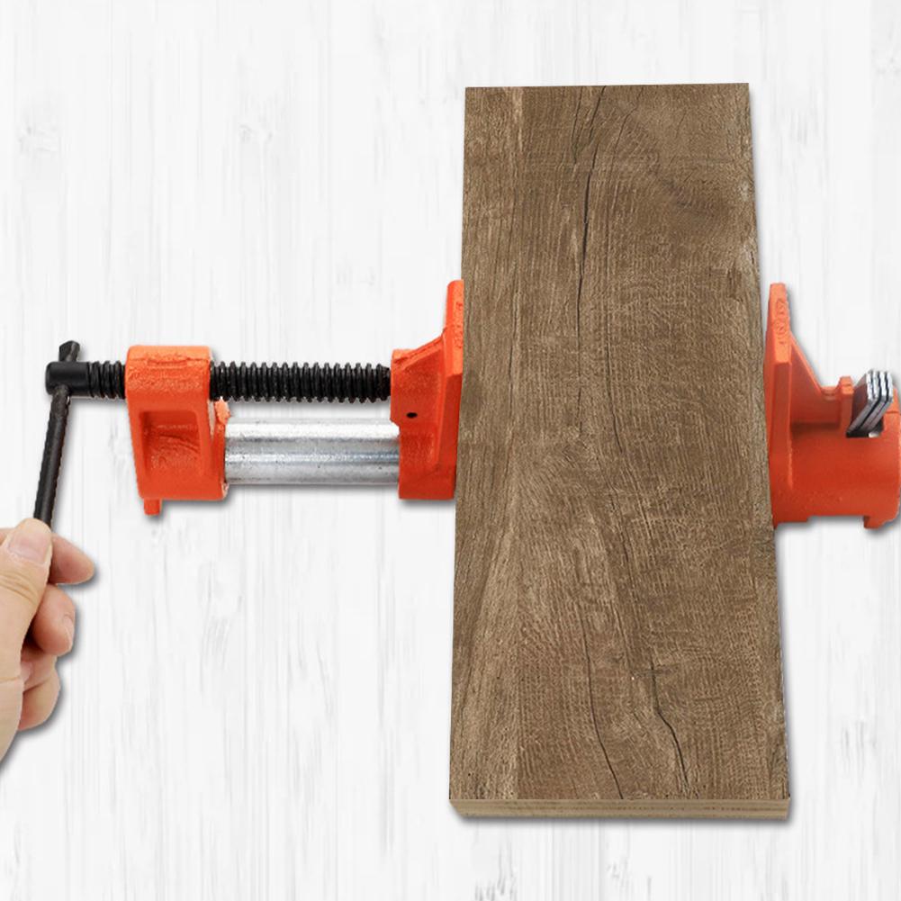 3/4in Wood Gluing Pipe Clamp Set Quick Release Pipe Clamp Tools Heavy Duty Woodworking Pipe Clamp Ergonomic for Home Improvement