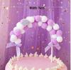 10-Pack 3D Hot Air Balloon & Rainbow Cake Toppers