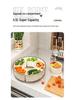 Six-Compartment Rotating Fruit Plate with Handle, Moisture-Proof Lid, Dried Fruit & Spice Box, Round Snack Container
